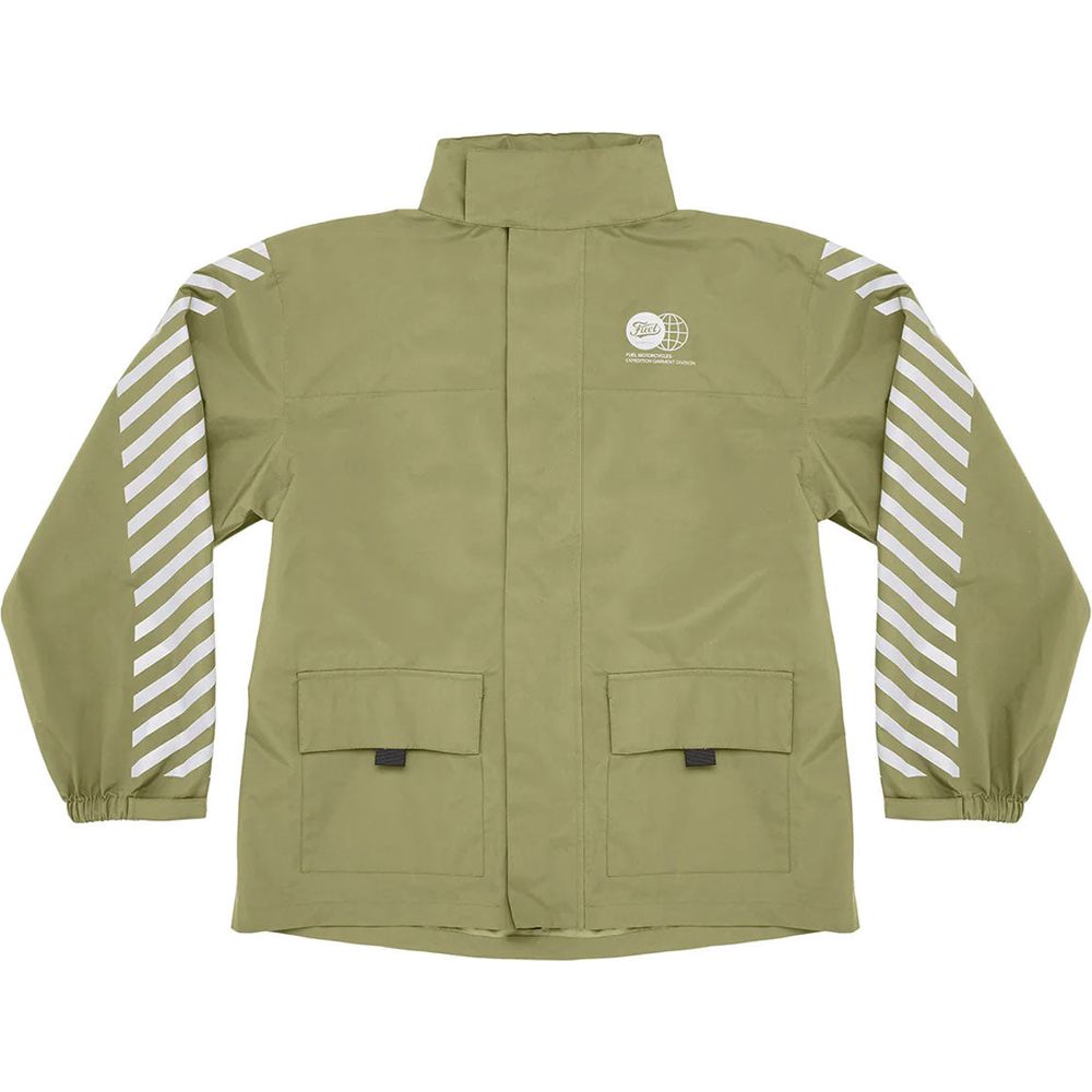 Fuel Rainer Two Piece Over Rain Suit Army Green FREE 1 YEAR Returns, FREE UK Delivery | ThrottleChimp