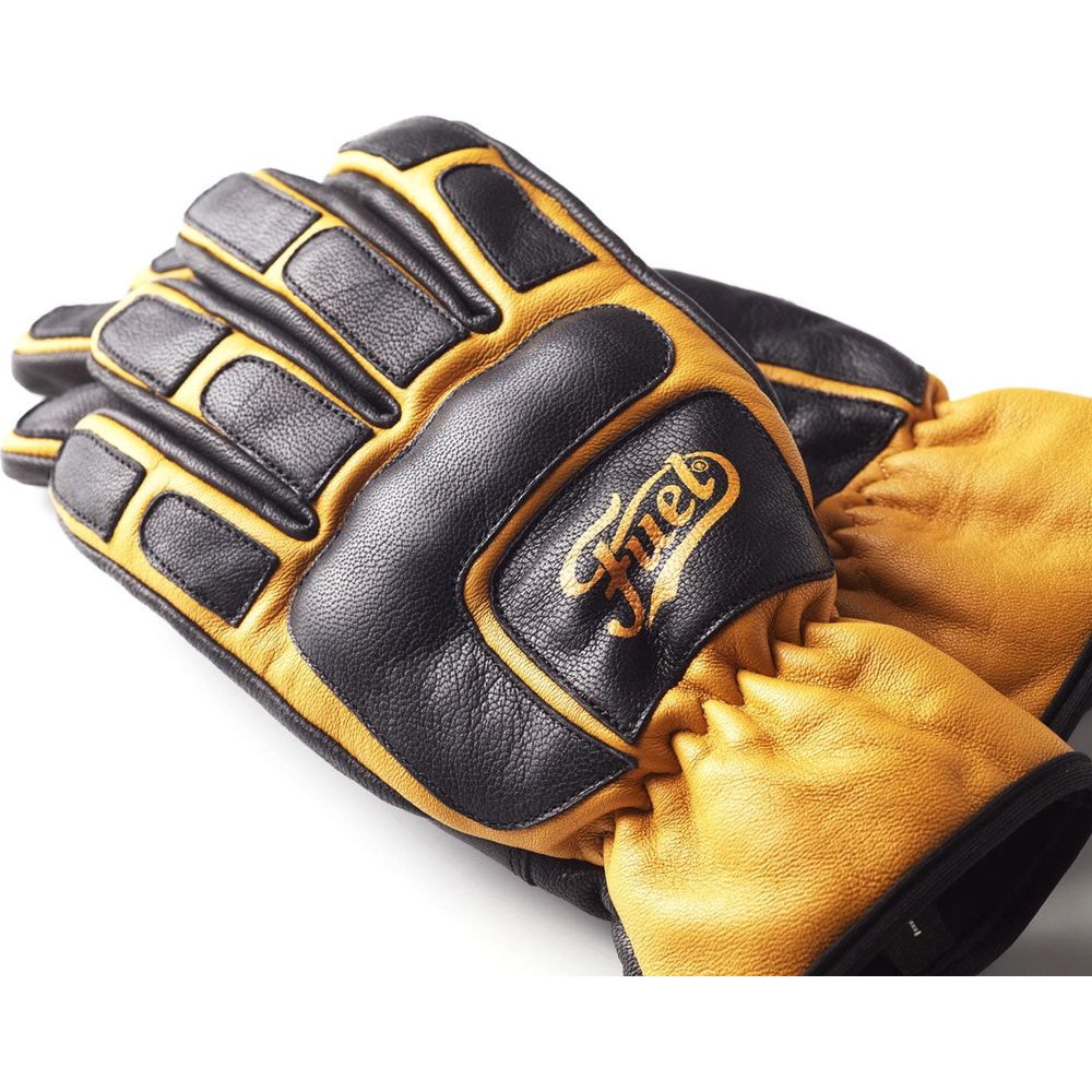 Fuel Moto X Leather Gloves Yellow / Black FREE 1 YEAR Returns, FREE UK Delivery | ThrottleChimp