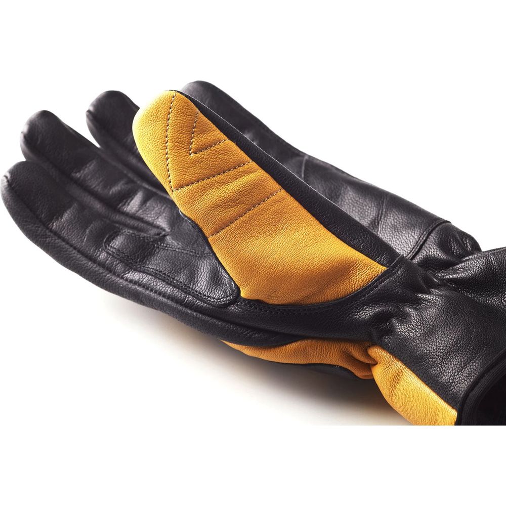 Fuel Moto X Leather Gloves Yellow / Black (Image 4) - ThrottleChimp