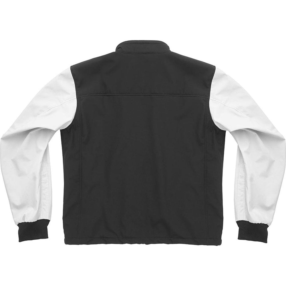 Fuel Patrol SoftShell Jacket Black / White (Image 2) - ThrottleChimp