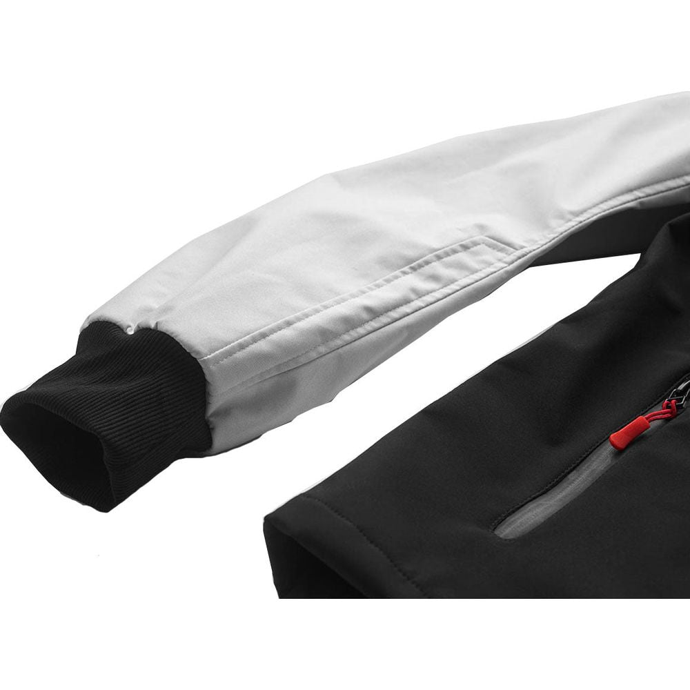 Fuel Patrol SoftShell Jacket Black / White FREE 1 YEAR Returns, FREE UK Delivery | ThrottleChimp