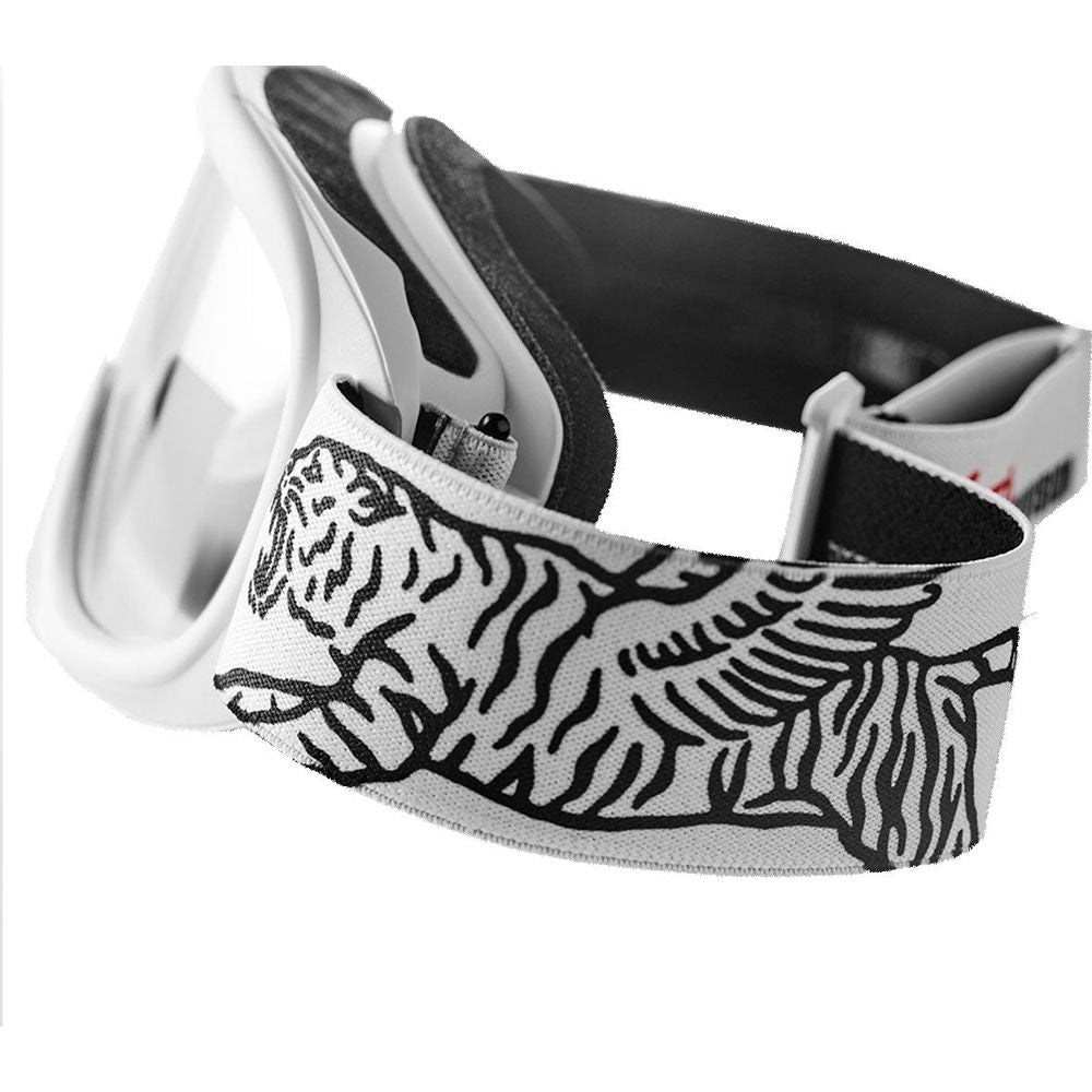 Fuel Racing Division Goggle White with Clear Lens (Image 3) - ThrottleChimp