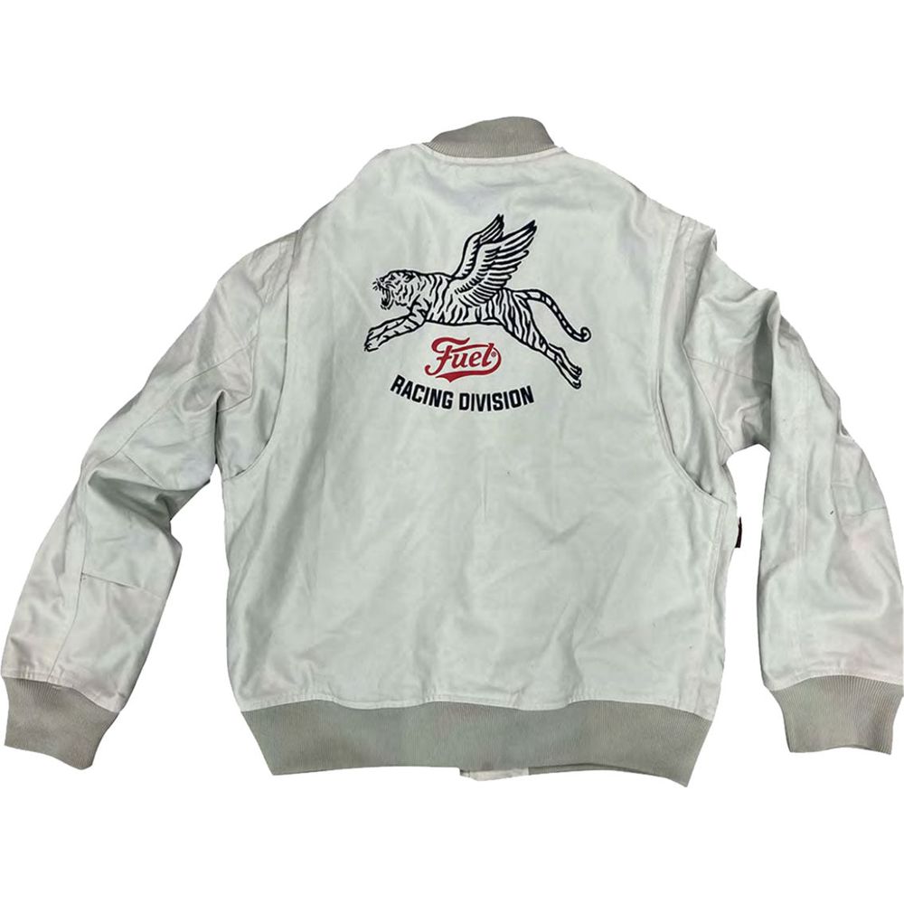 Fuel Racing Division Textile Jacket White (Image 2) - ThrottleChimp