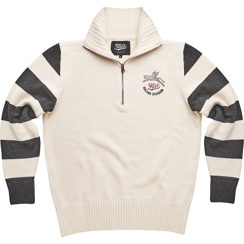 Fuel Racing Division Sweater Beige - ThrottleChimp