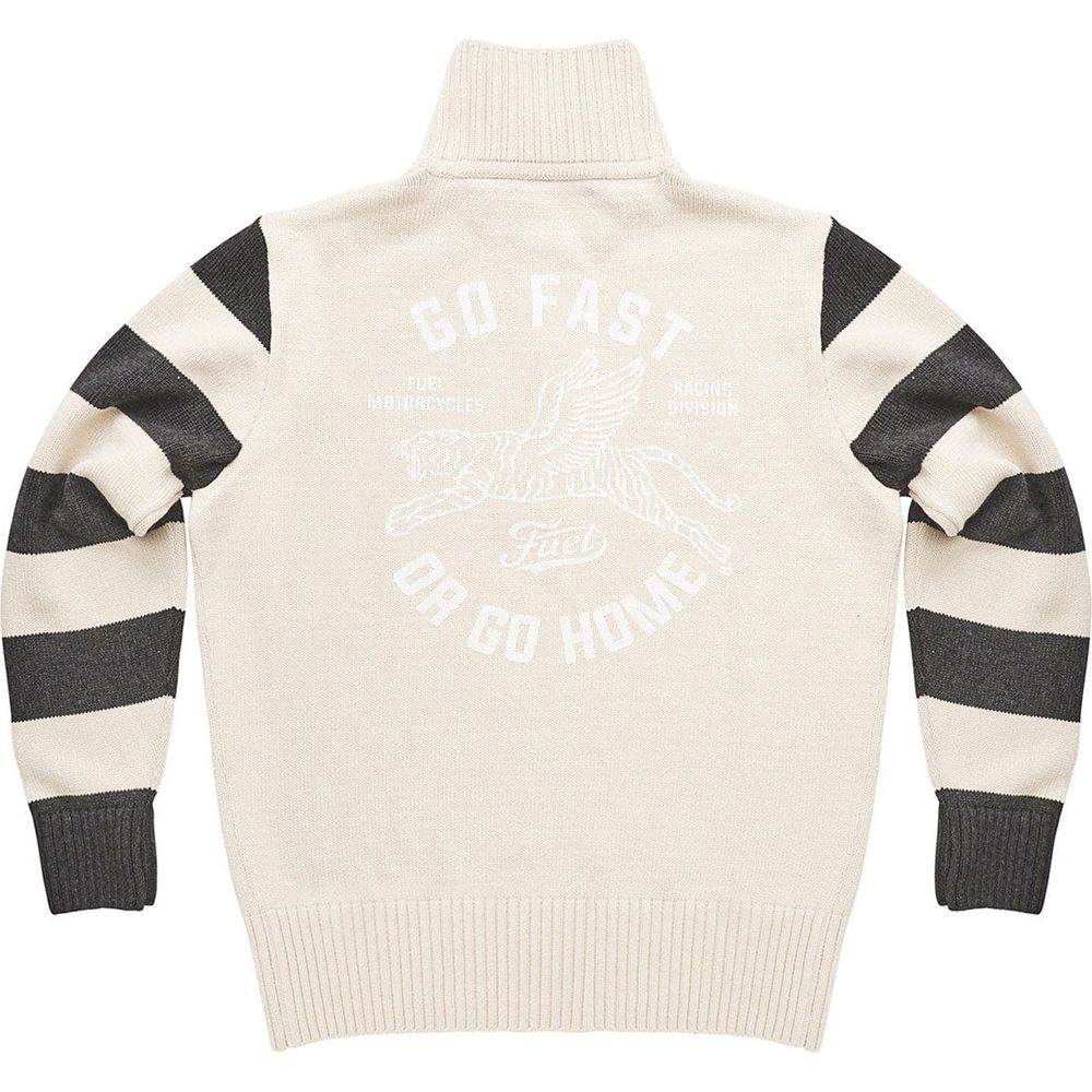 Fuel Racing Division Sweater Beige (Image 2) - ThrottleChimp