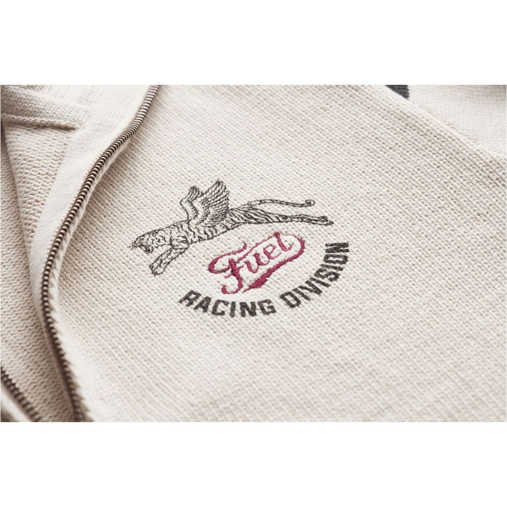 Fuel Racing Division Sweater Beige (Image 3) - ThrottleChimp