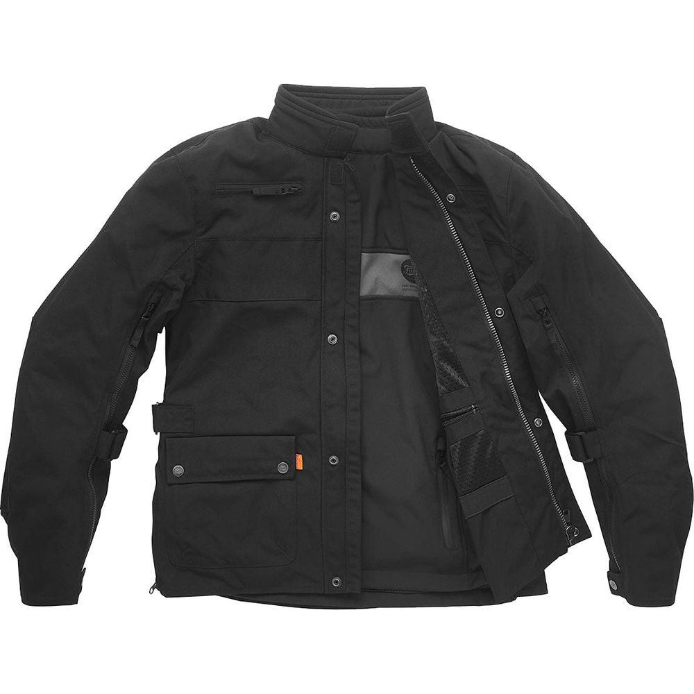 Fuel Rally 2 Textile Jacket Black FREE 1 YEAR Returns, FREE UK Delivery | ThrottleChimp