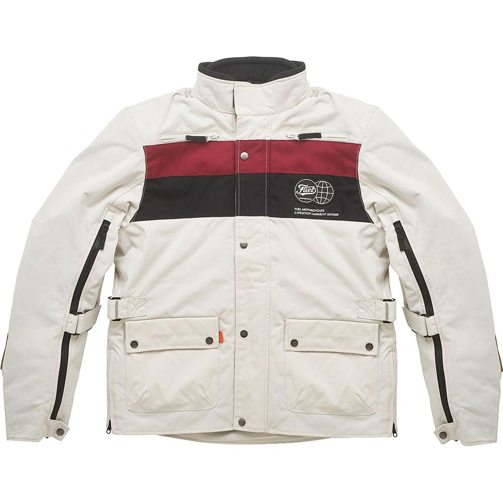 Fuel Rally 2 Textile Jacket White FREE 1 YEAR Returns, FREE UK Delivery | ThrottleChimp