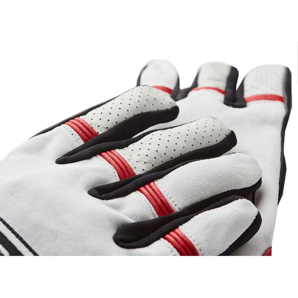 Fuel Rally Raid Patch Leather Gloves White (Image 3) - ThrottleChimp