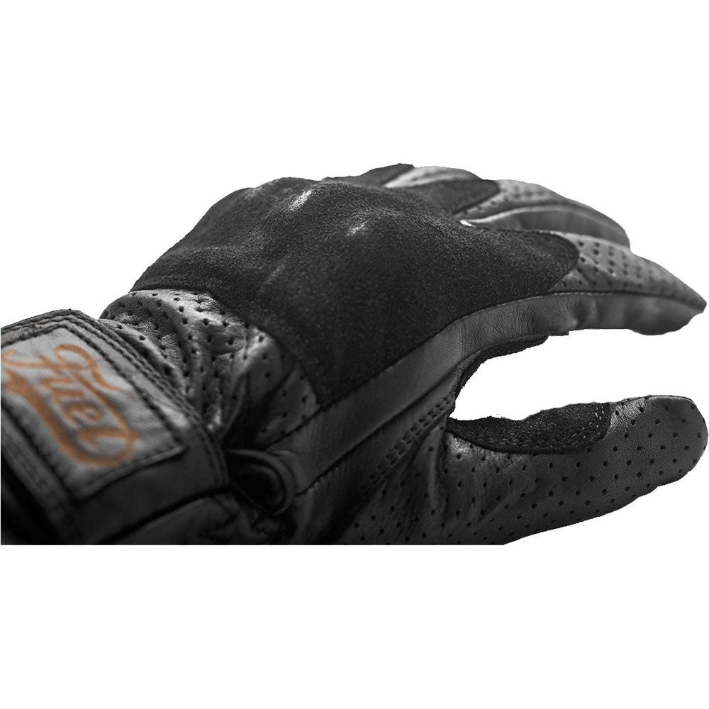 Fuel Rodeo Ladies Leather Gloves Black FREE 1 YEAR Returns, FREE UK Delivery | ThrottleChimp