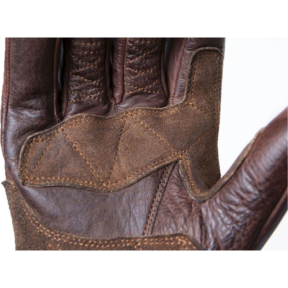 Fuel Rodeo Leather Gloves Brown FREE 1 YEAR Returns, FREE UK Delivery | ThrottleChimp