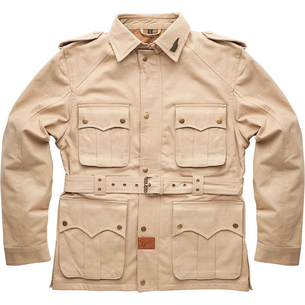 Fuel Safari Textile Jacket Sand - ThrottleChimp