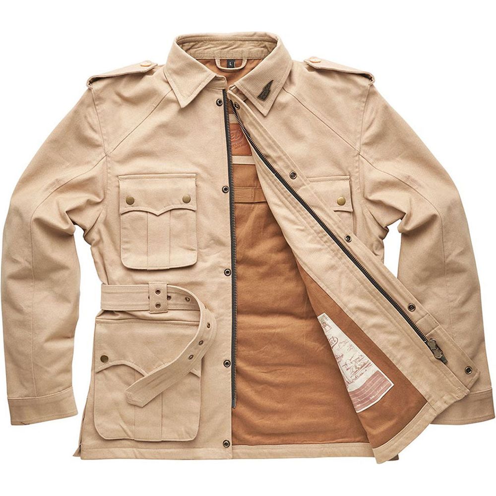 Fuel Safari Textile Jacket Sand FREE 1 YEAR Returns, FREE UK Delivery | ThrottleChimp