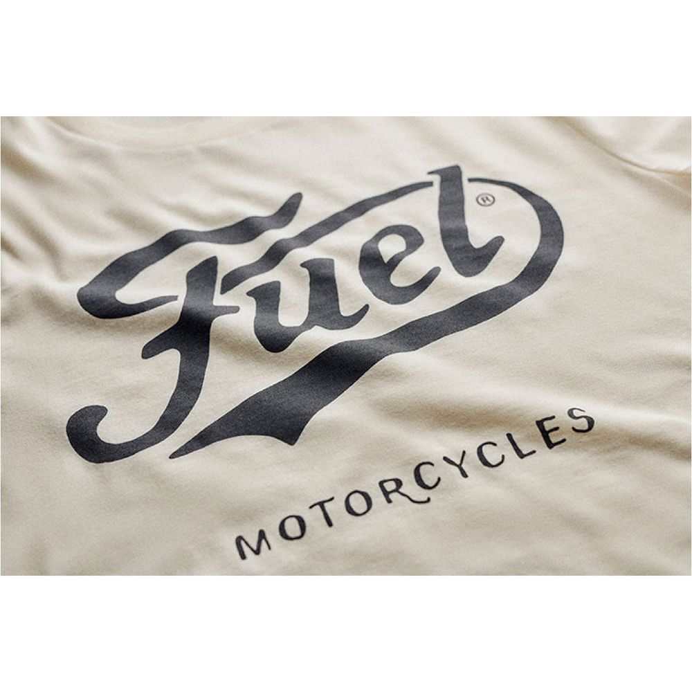 Fuel Cotton T-Shirt Cream (Image 2) - ThrottleChimp