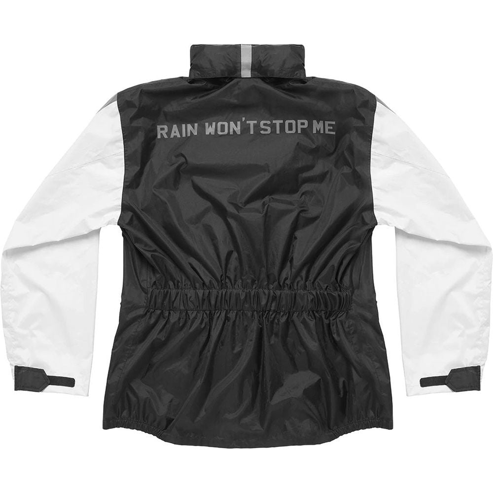 Fuel Thunder Rain Over Jacket Black / White (Image 2) - ThrottleChimp