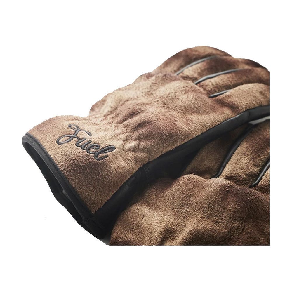 Fuel Track Leather Gloves Brown / Black FREE 1 YEAR Returns, FREE UK Delivery | ThrottleChimp