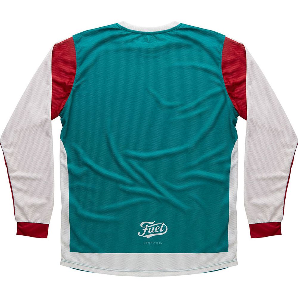 Fuel Trophy Jersey Green / Red / White (Image 2) - ThrottleChimp