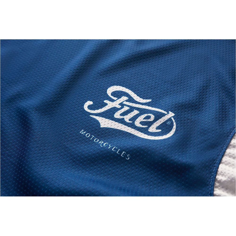 Fuel Two Stroke Jersey Blue/ White FREE 1 YEAR Returns, FREE UK Delivery | ThrottleChimp