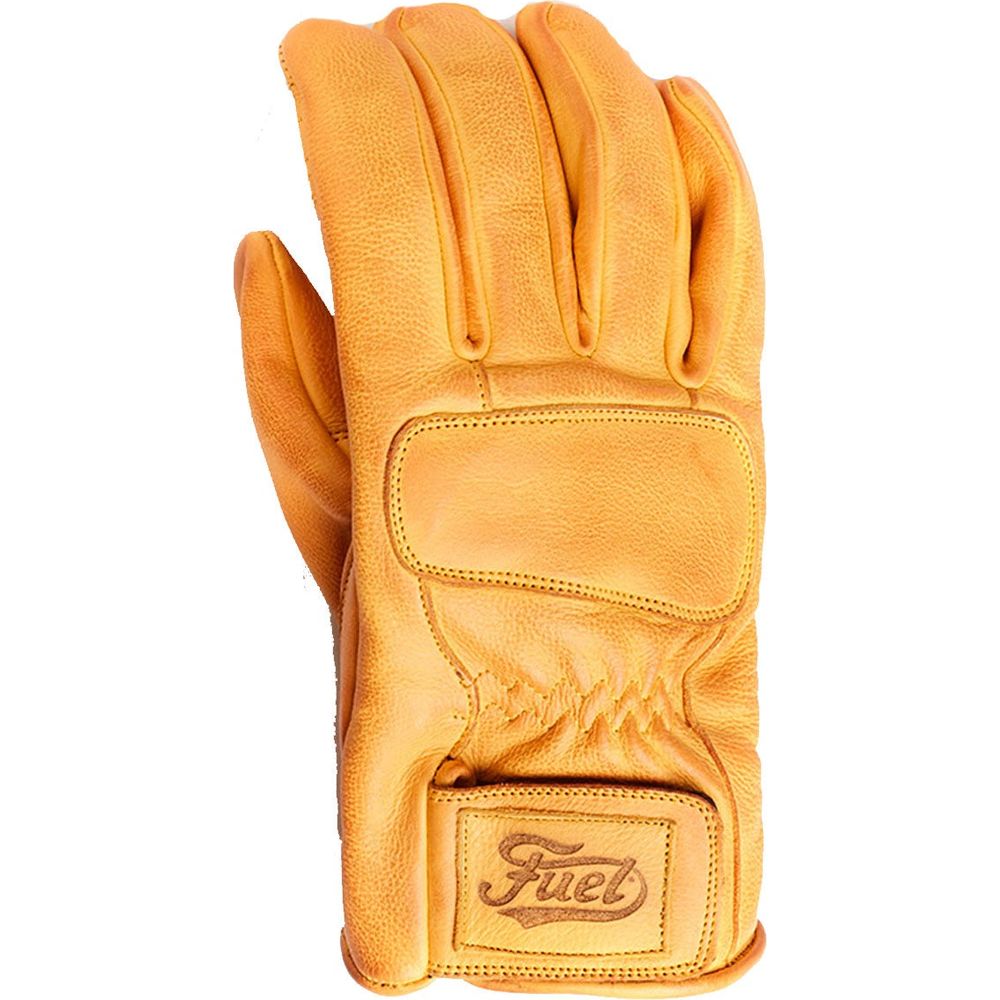 Fuel United Leather Gloves Yellow FREE 1 YEAR Returns, FREE UK Delivery | ThrottleChimp