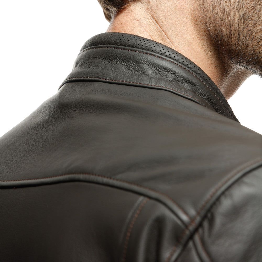 Dainese Fulcro Leather Jacket Dark Brown FREE 1 YEAR Returns, FREE UK Delivery | ThrottleChimp