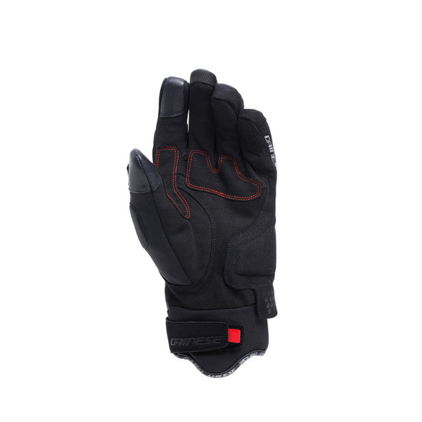 Dainese Fulmine D-Dry Gloves Black / Black / Red (Image 4) - ThrottleChimp