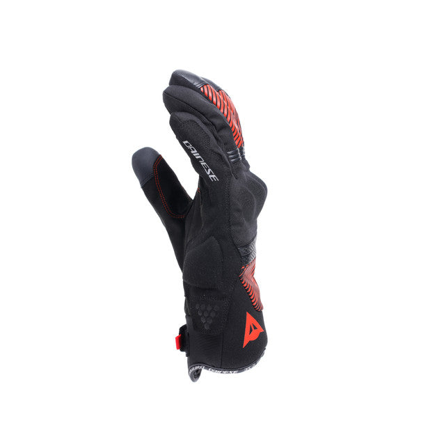 Dainese Fulmine D-Dry Gloves Black / Black / Red (Image 5) - ThrottleChimp