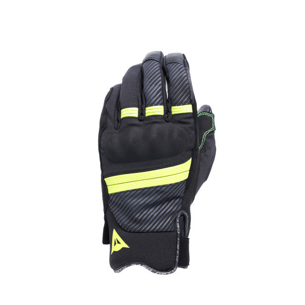 Dainese Fulmine D-Dry Gloves Black / Fluo Yellow / Dark Grey (Image 2) - ThrottleChimp