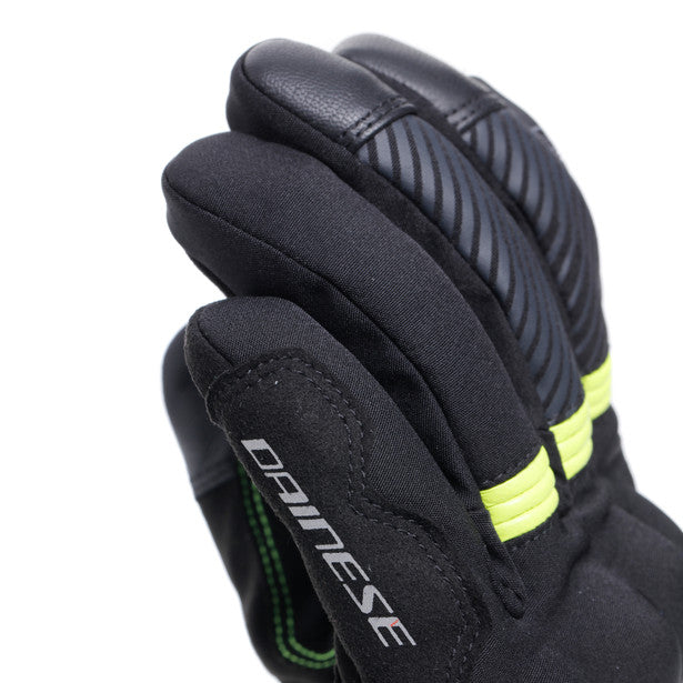 Dainese Fulmine D-Dry Gloves Black / Fluo Yellow / Dark Grey (Image 8) - ThrottleChimp