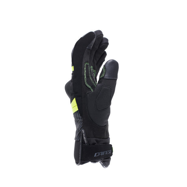 Dainese Fulmine D-Dry Gloves Black / Fluo Yellow / Dark Grey (Image 3) - ThrottleChimp