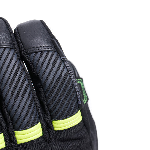 Dainese Fulmine D-Dry Gloves Black / Fluo Yellow / Dark Grey (Image 6) - ThrottleChimp