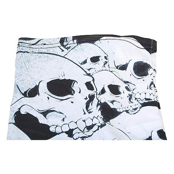 Gear Gremlin Skull Bandana White (Image 2) - ThrottleChimp