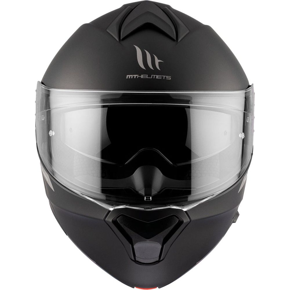 MT Genesis SV Solid A1 Flip-Up Helmet Matt Black (Image 8) - ThrottleChimp