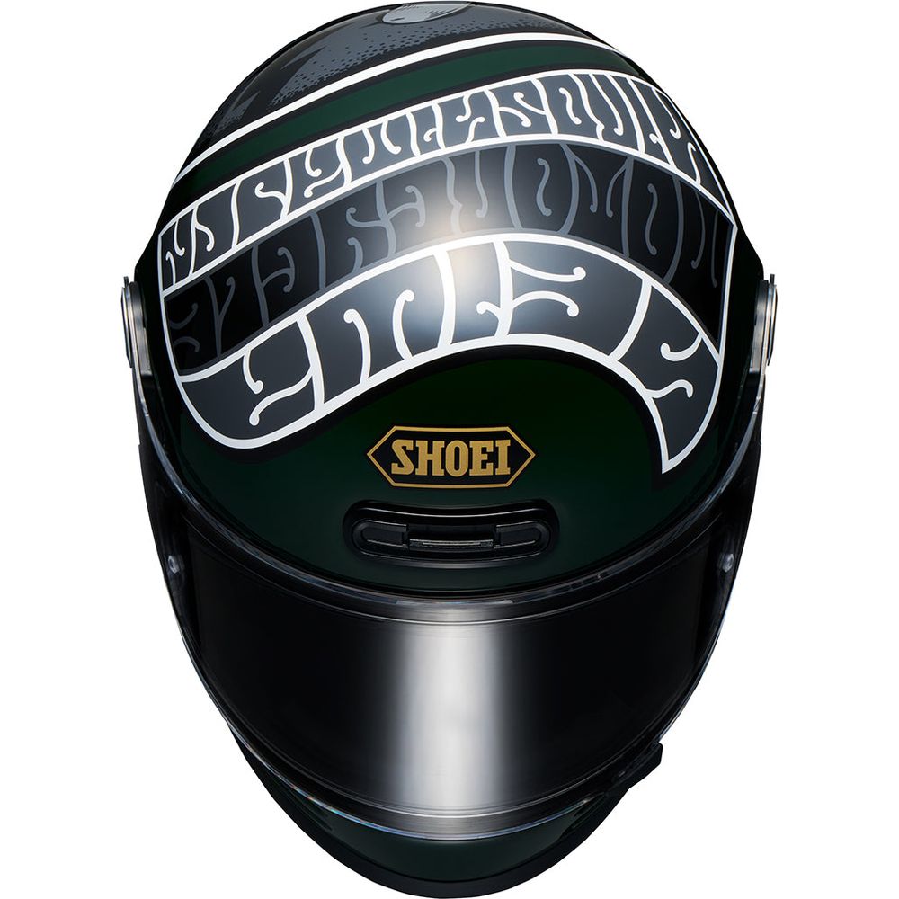 Shoei Glamster 06 Heiwa Motorcycles TC4 Full Face Helmet Green