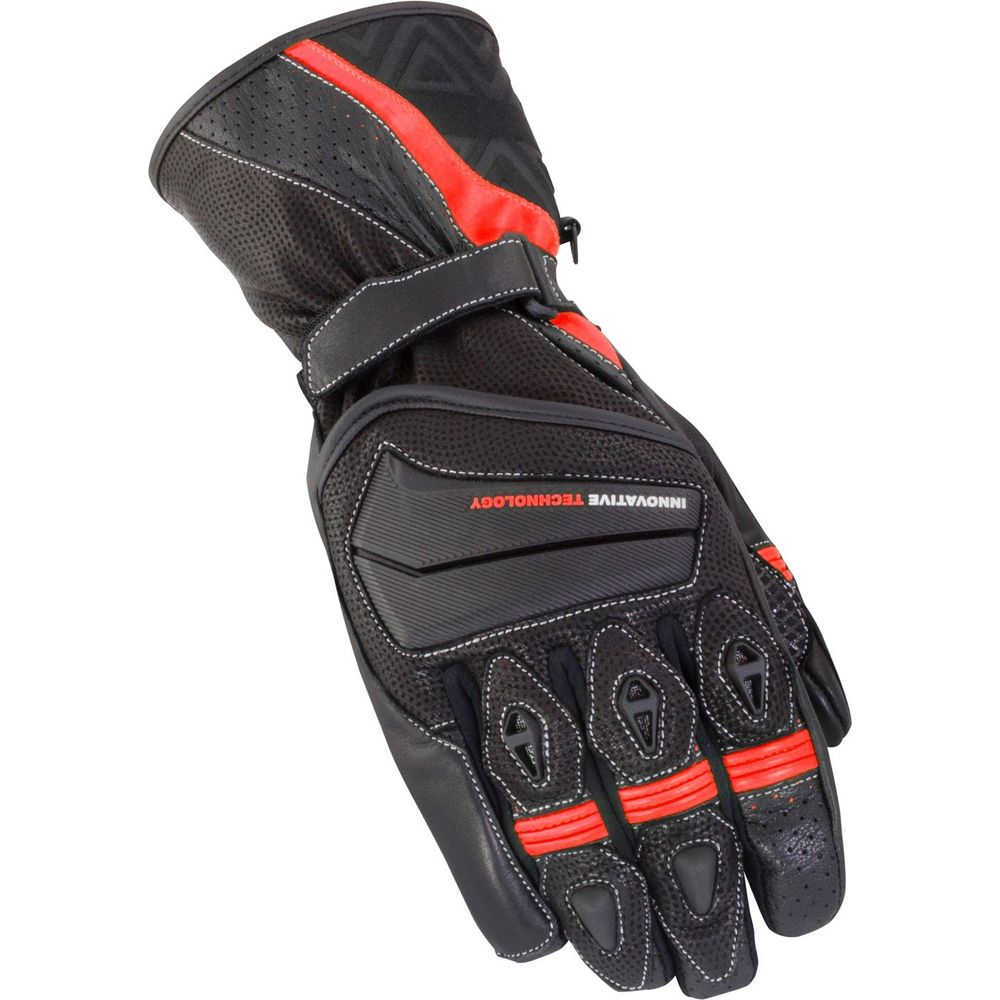 Bike It Spyder Summer Road Gloves Black / Red - ThrottleChimp