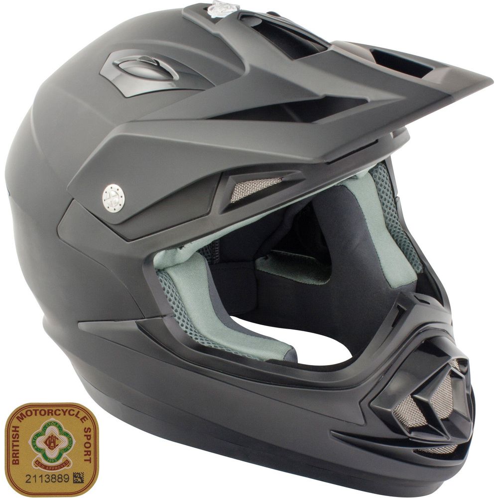 GSB XP-14B MX Off-Road Helmet Matt Plain Black - ThrottleChimp