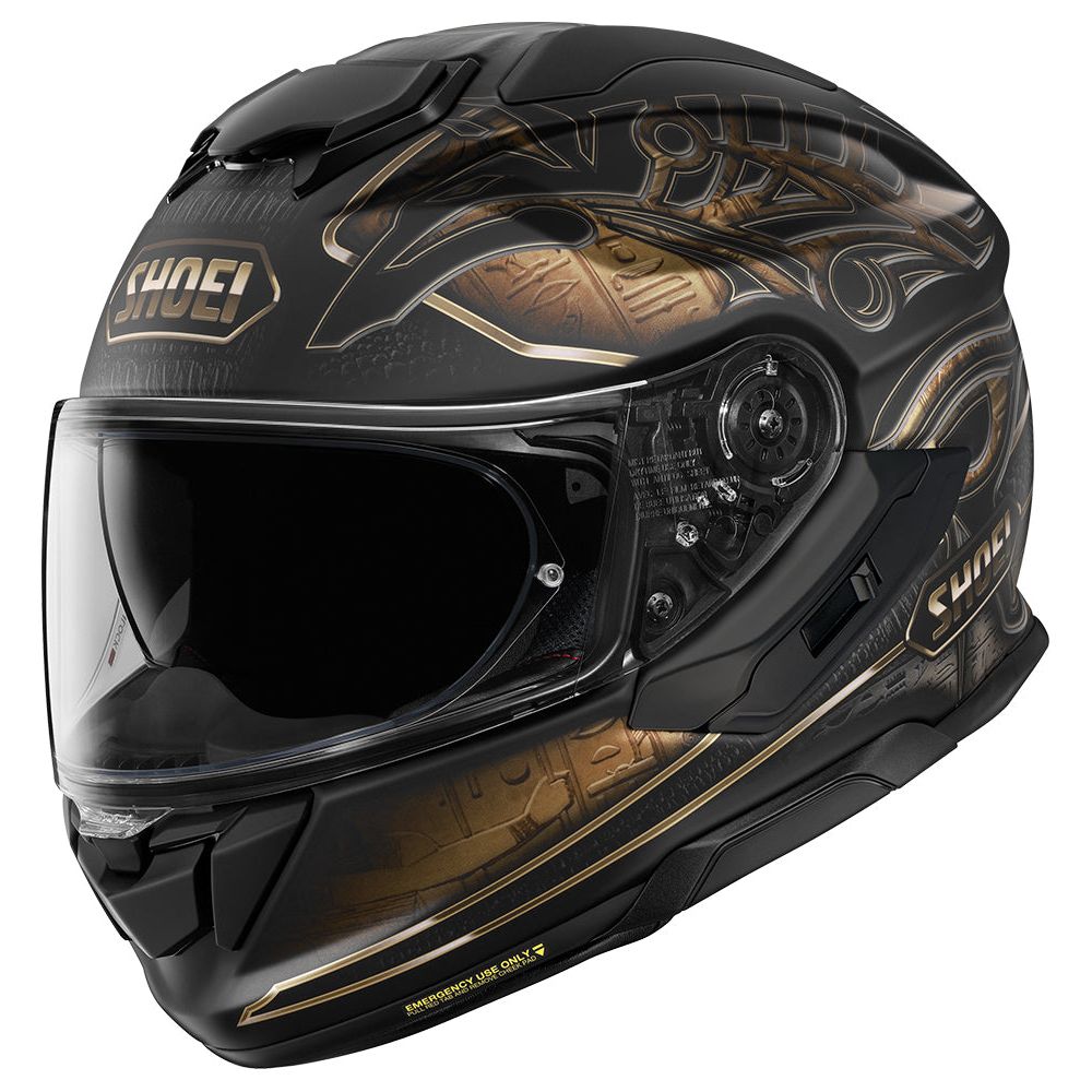 Shoei GT Air 3 Nile TC9 Full Face Helmet Gold FREE 1 YEAR Returns, FREE UK Delivery | ThrottleChimp