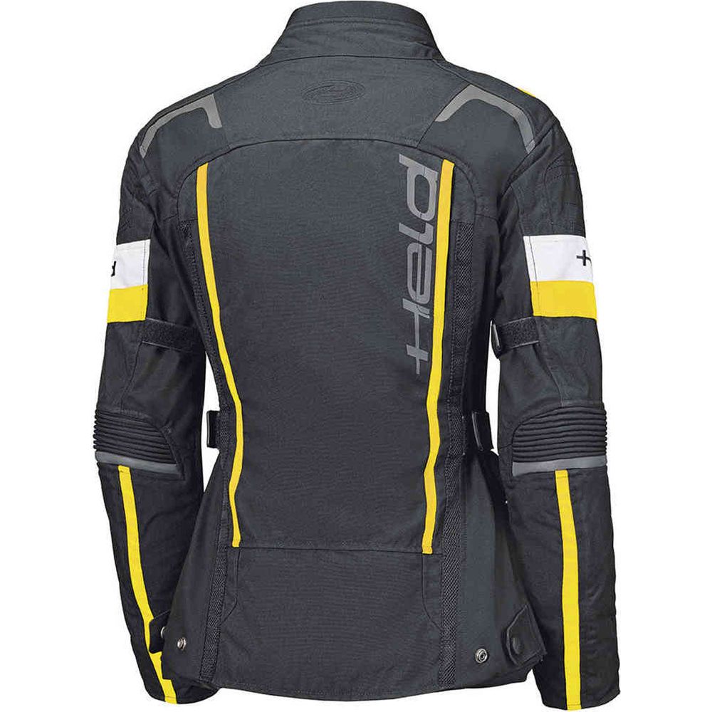 Held 4-Touring 2 Ladies Textile Jacket Black / Fluo Yellow (Image 2) - ThrottleChimp