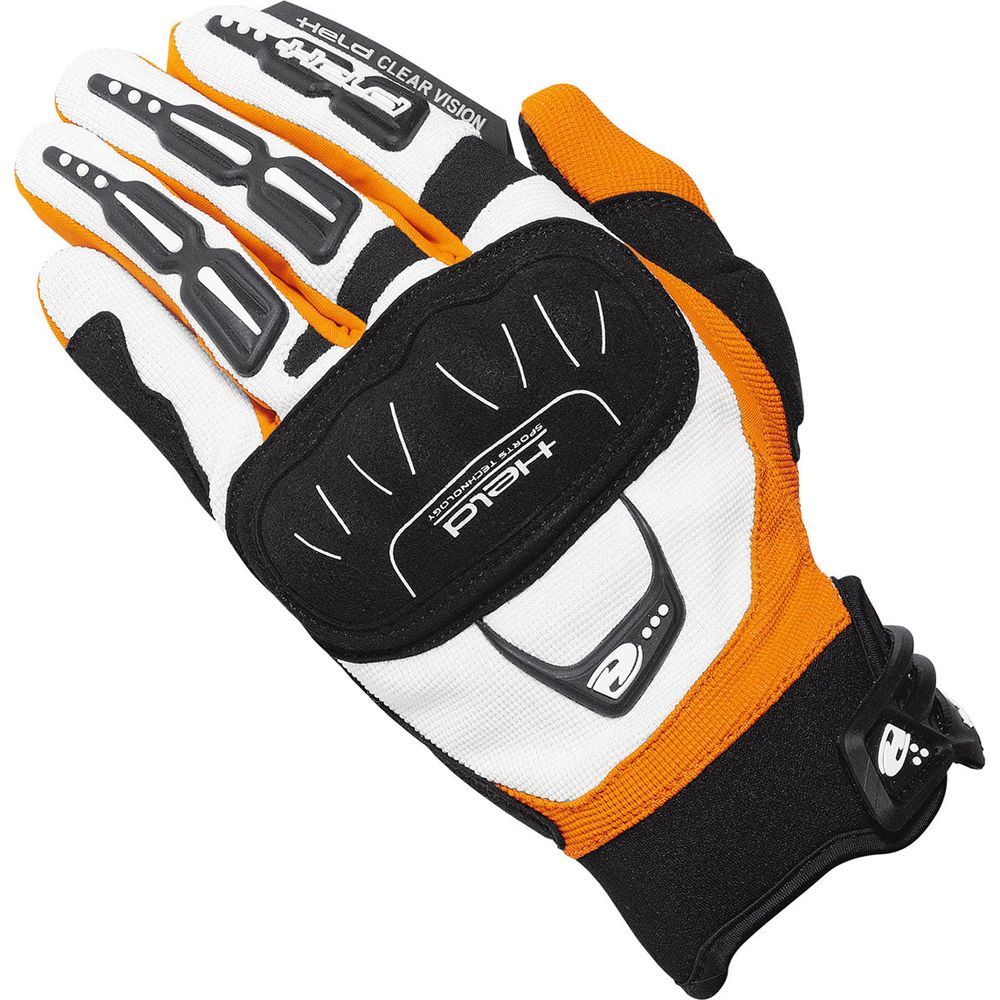 Held Backflip Textile Gloves White / Orange