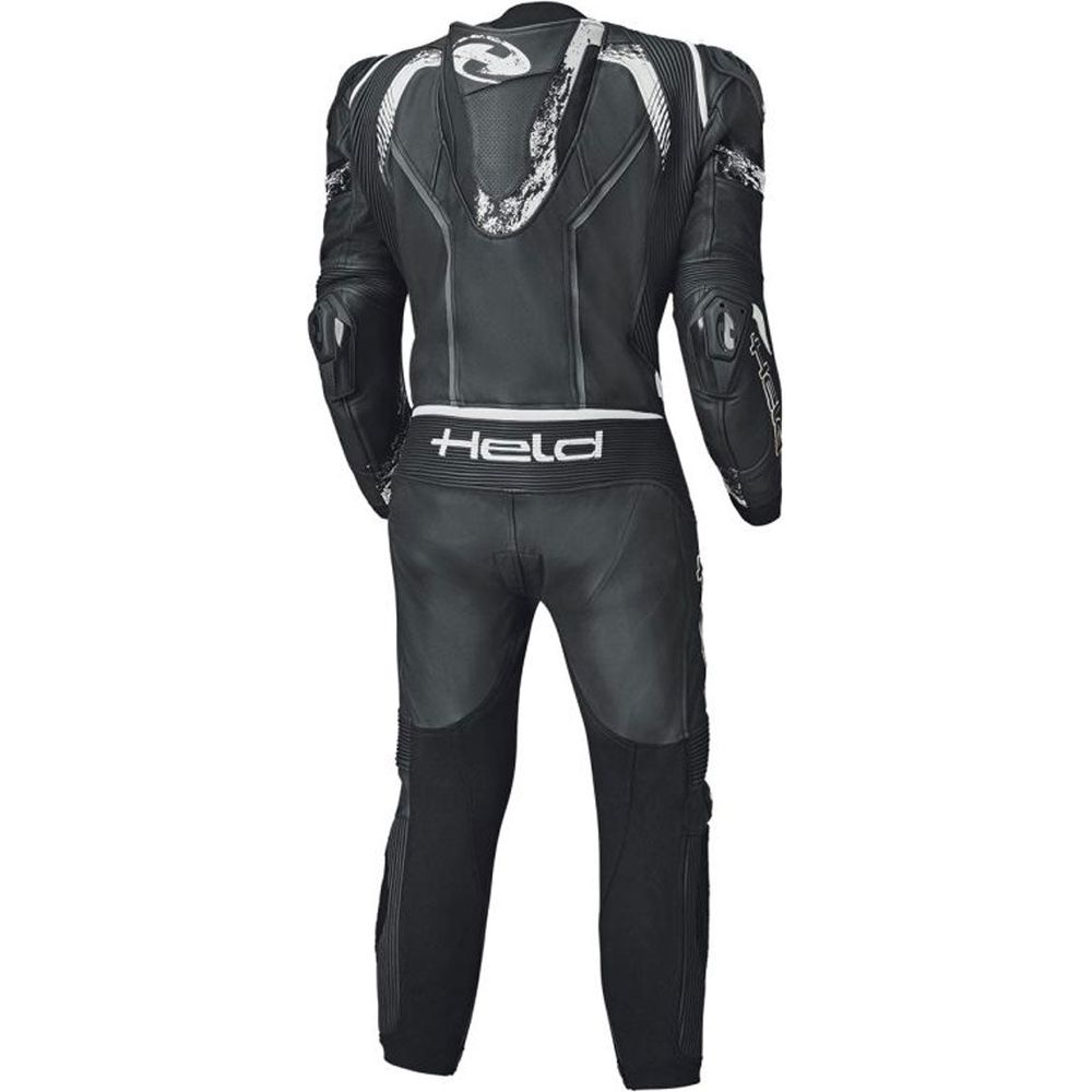 Held Brands Hatch 1 Piece Race Leather Suit Black / White (Image 2) - ThrottleChimp