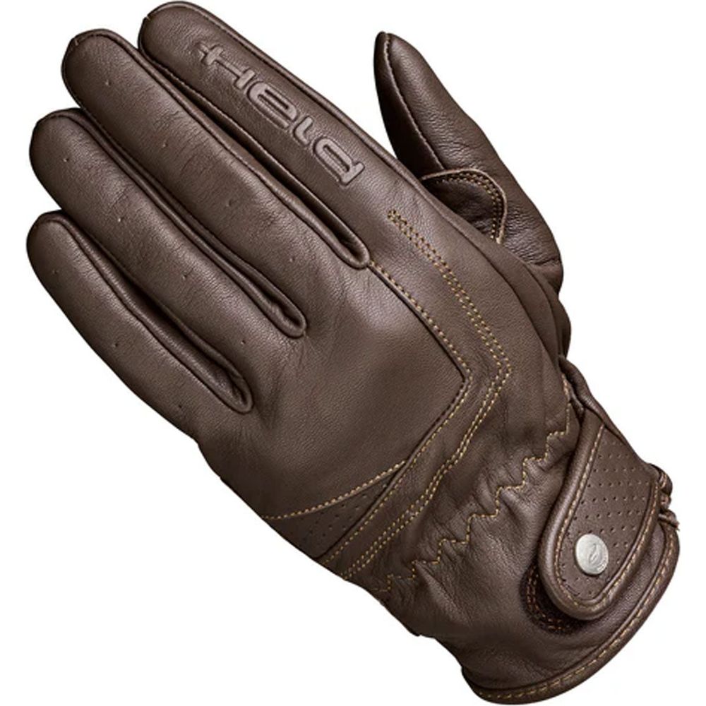 Held Classic Rider Leather Gloves Brown - ThrottleChimp