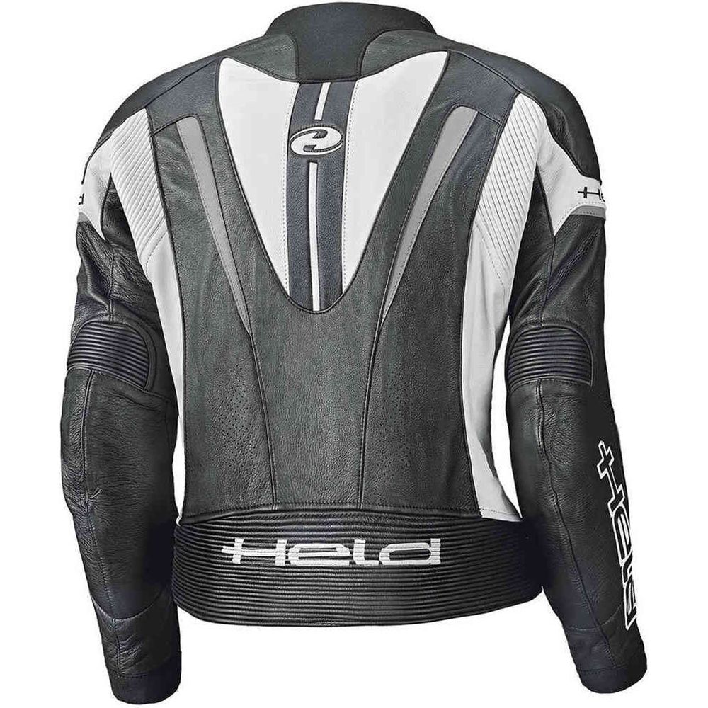 Held Debbie 2 Ladies Leather Jacket Black / White (Image 2) - ThrottleChimp