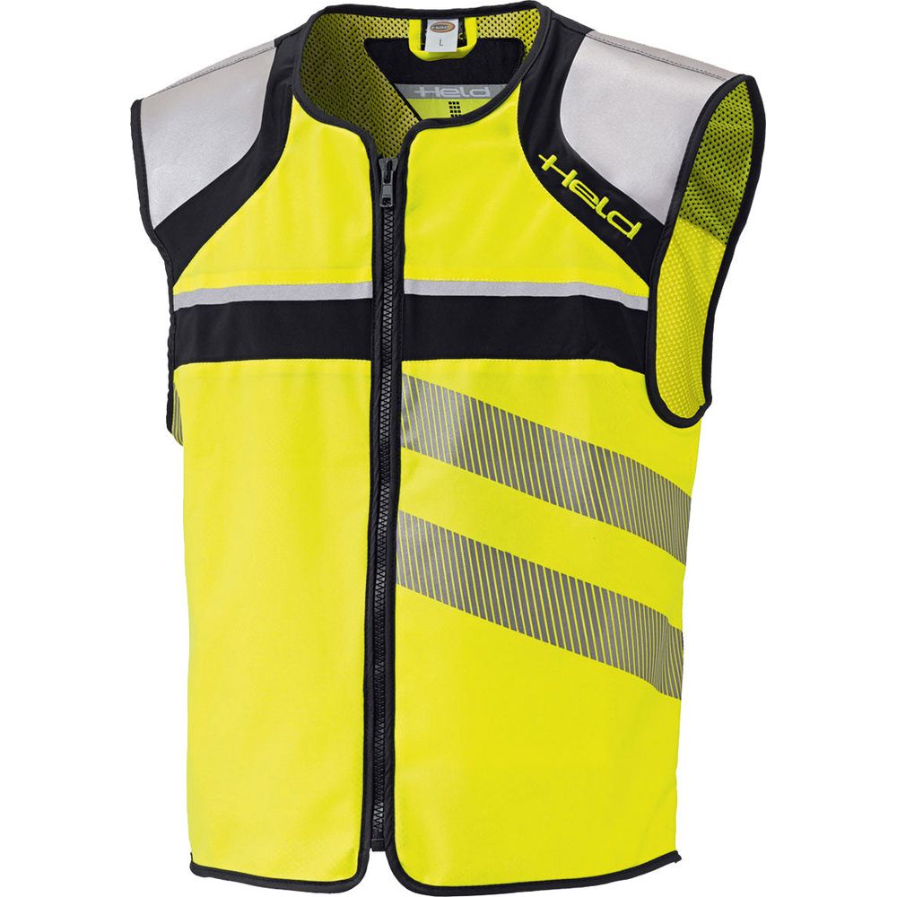 Held Flashlight 2 Reflective Vest Black / Fluo Yellow