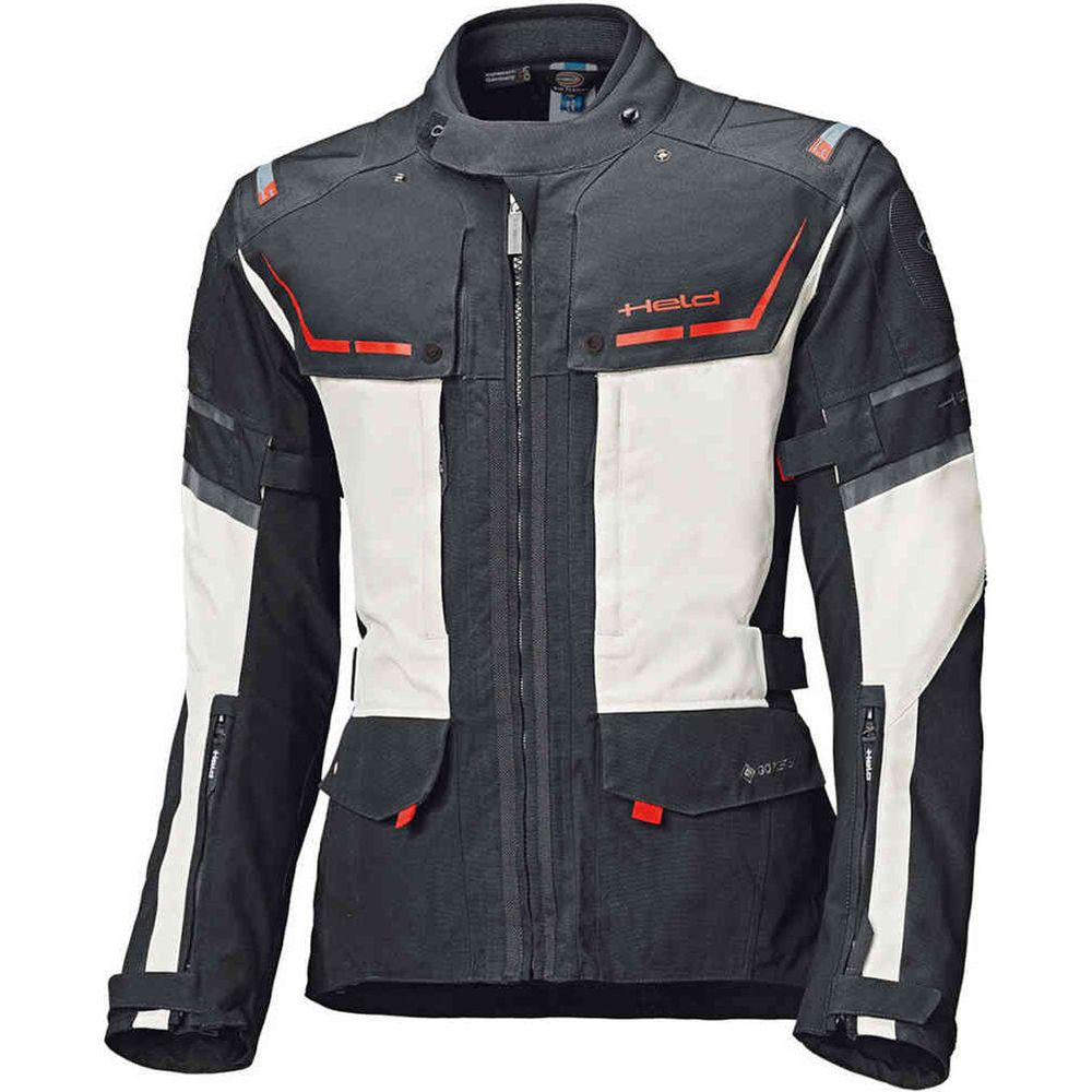 Held Karakum Top Gore-Tex Jacket Grey / Black FREE 1 YEAR Returns, FREE UK Delivery | ThrottleChimp