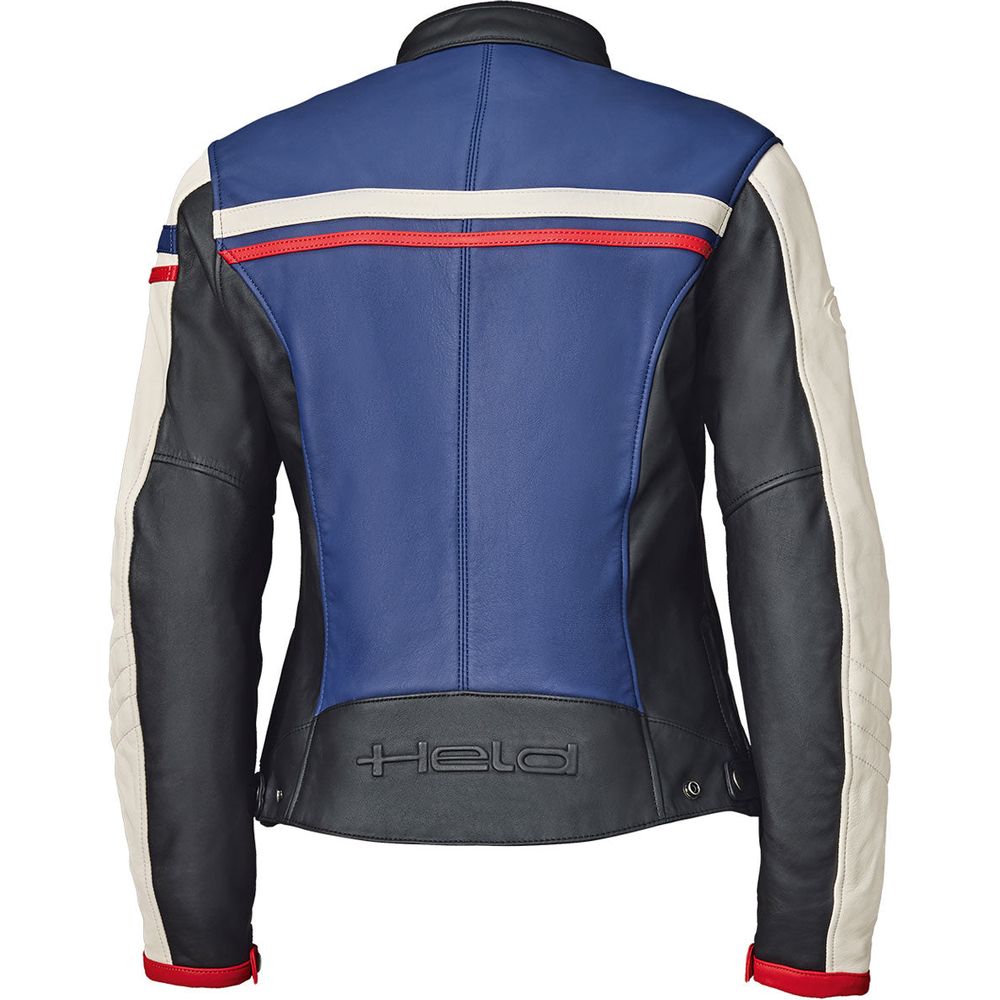 Held Midway Ladies Leather Jacket Blue / Red / White