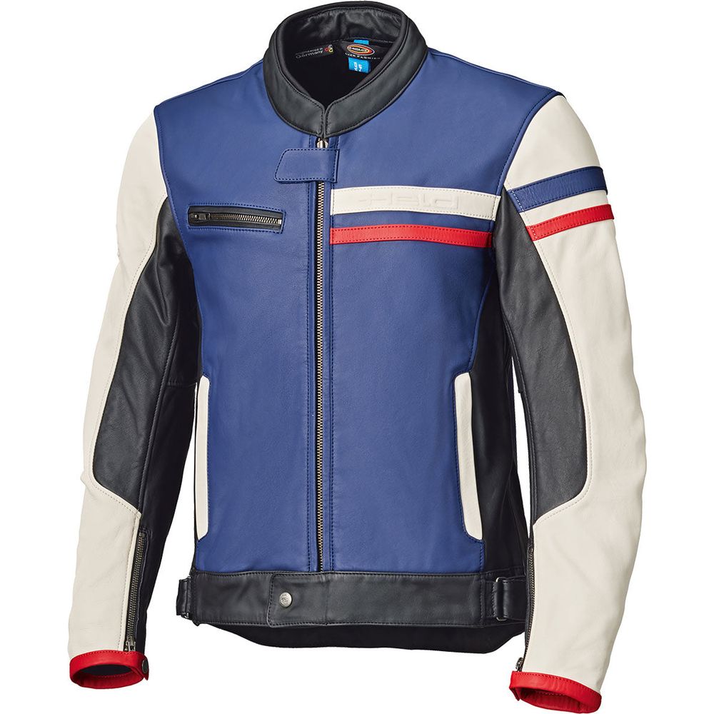 Held Midway Leather Jacket Blue / Red / White