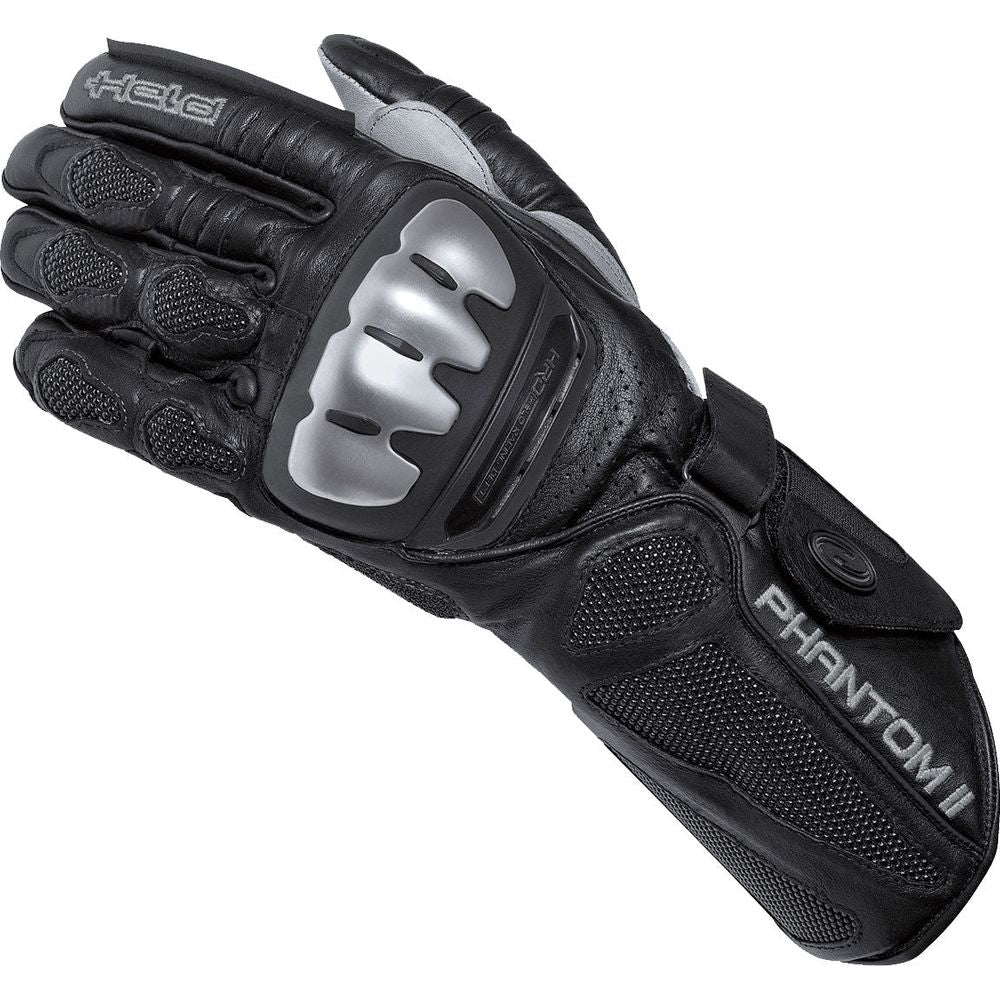 Held Phantom 2 Leather Gloves Black - ThrottleChimp