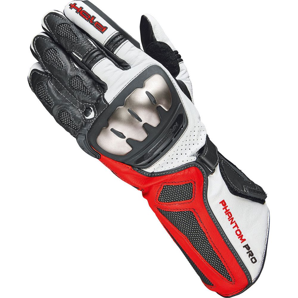 Held Phantom Pro Leather Gloves Black / White / Red