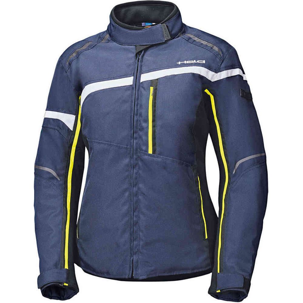 Held Silara Ladies Textile Jacket Blue / Fluo Yellow