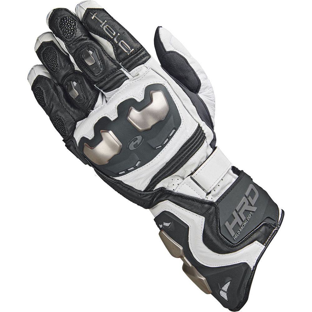 Held Titan RR Leather Gloves Black / White FREE 1 YEAR Returns, FREE UK Delivery | ThrottleChimp