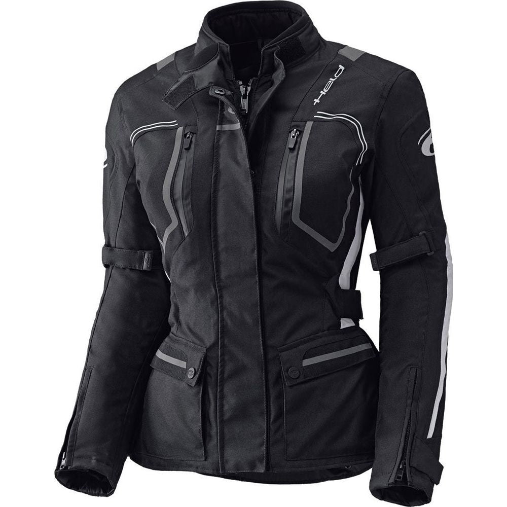 Held Zorro Ladies Textile Jacket Black / White - ThrottleChimp